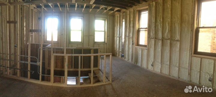 Утепление пенополиуретаном потолка дома