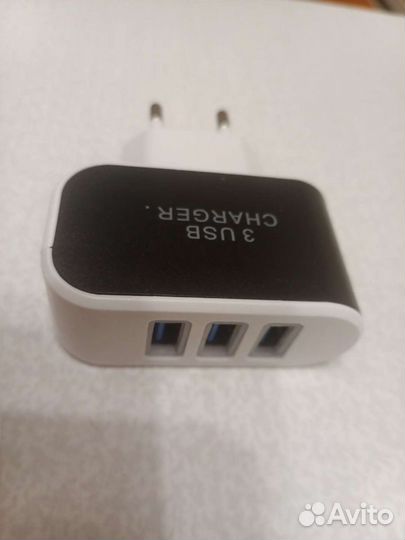 Блок питания - тройник разъем usb