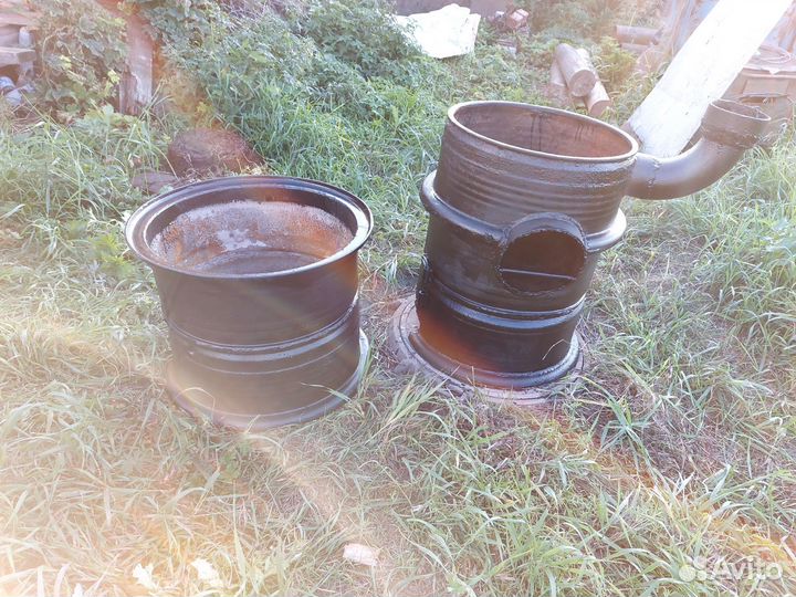 Печь банная с баком