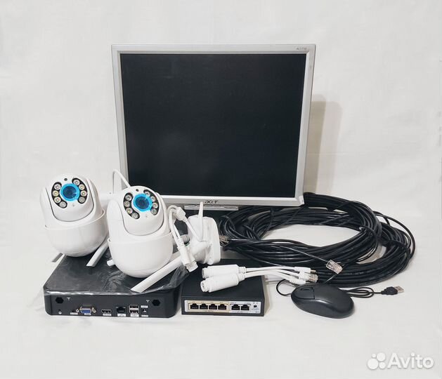 Комплект поворотного видеонаблюдения 2 Мpix