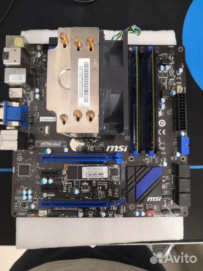 Комплект материнская плата/проц/озу/ssd/охлаждение