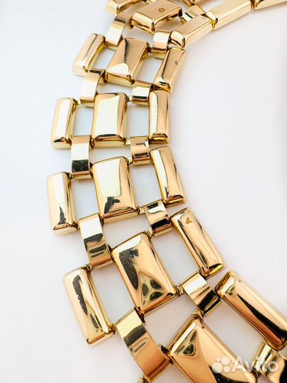 Винтажное колье США цвет золотой