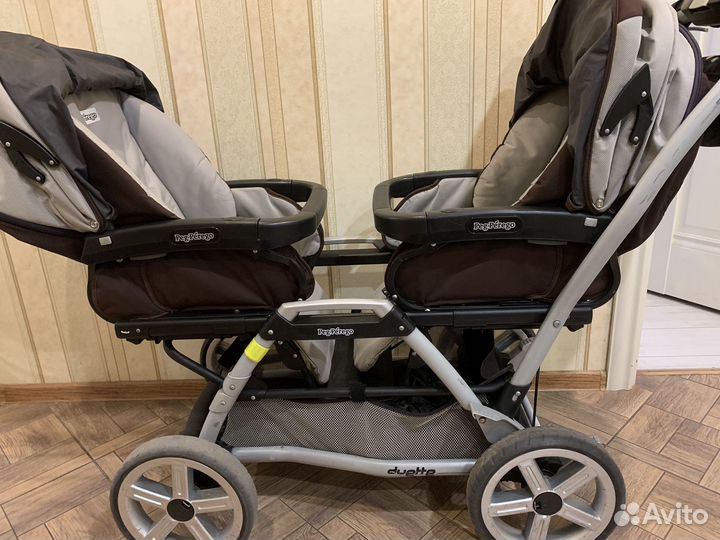 Коляска для двойни peg perego duette