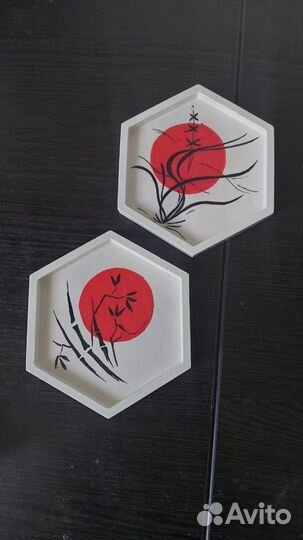 Поднос из гипса