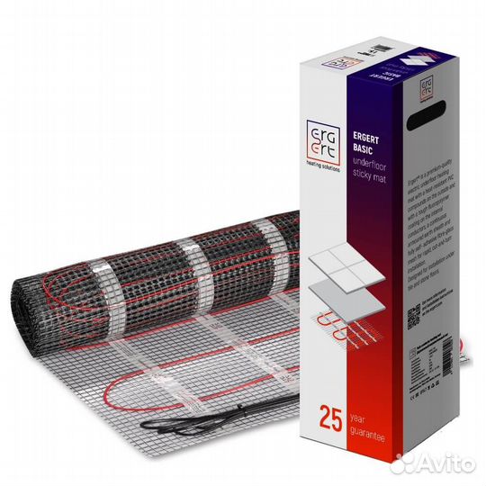 Нагревательный мат ergert Basic 150-5,0 кв.м