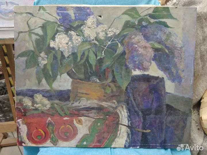 Реставрация старых, с утратами картин, икон, рам