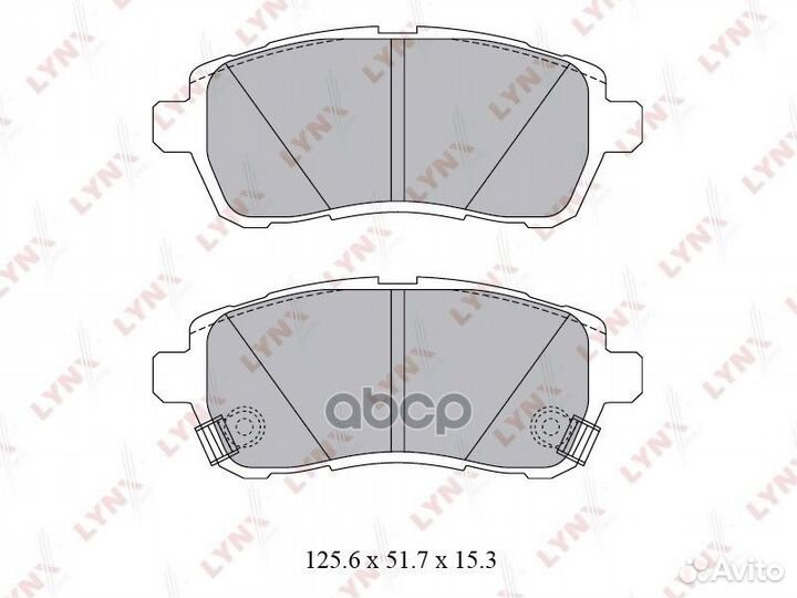 Колодки тормозные дисковые перед BD5123 LYN