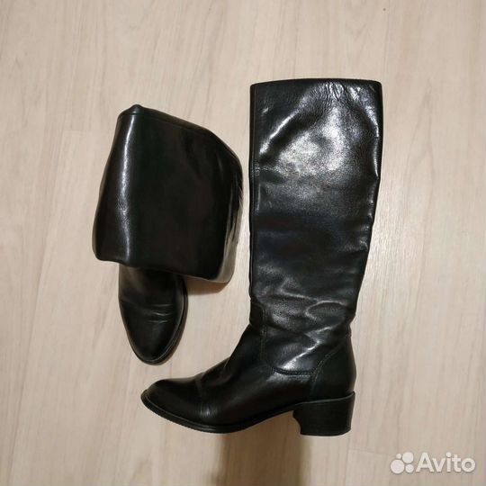 Сапоги кожаные