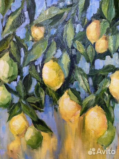 Картина маслом «Лимоны» 60*50