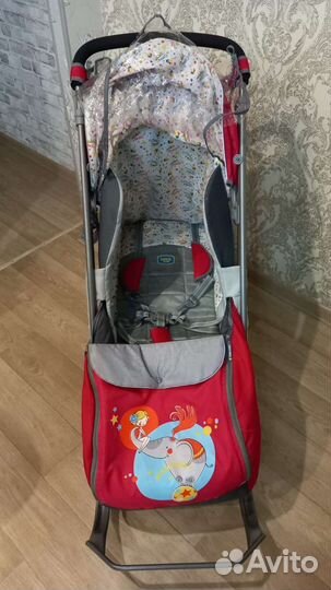 Детские санки коляска бу