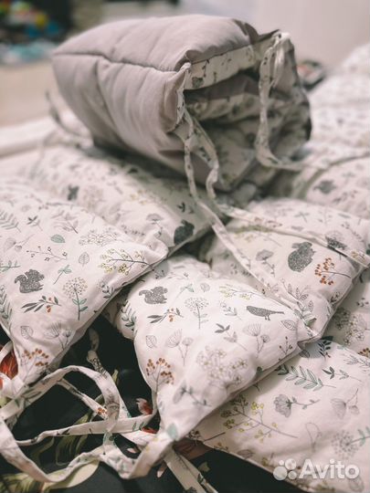 Бортики на круглую кроватку трансформер