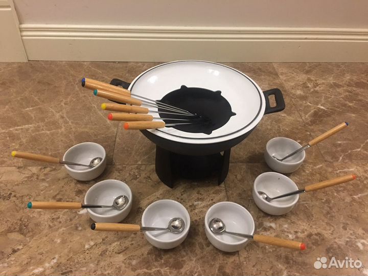 Набор для фондю из чугуна на 6 персон