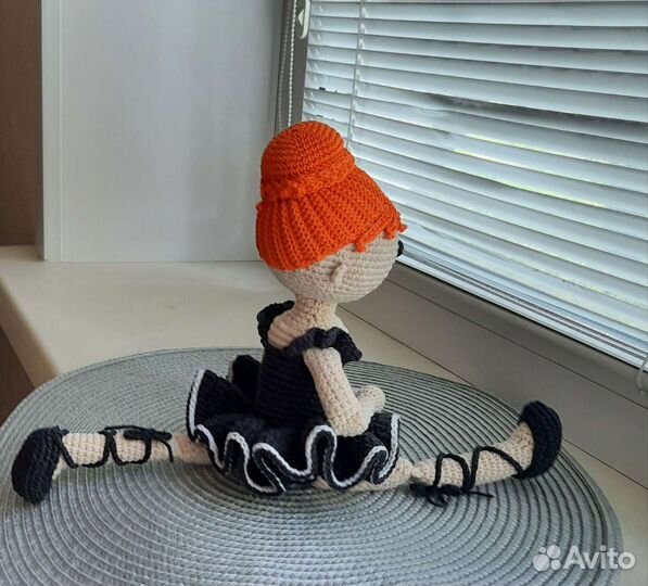 Кукла балерина вязаная ручная работа