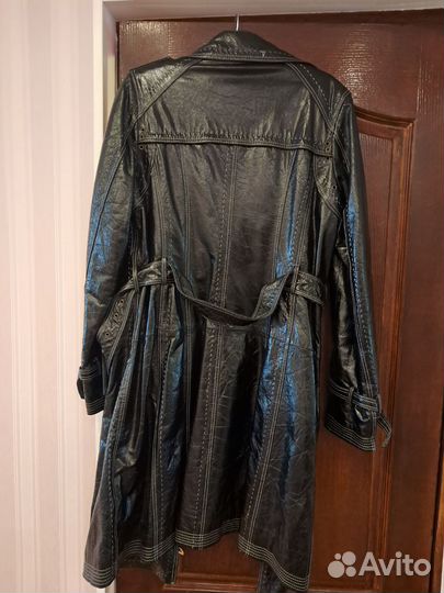 Кожаный плащ женский натуральная кожа
