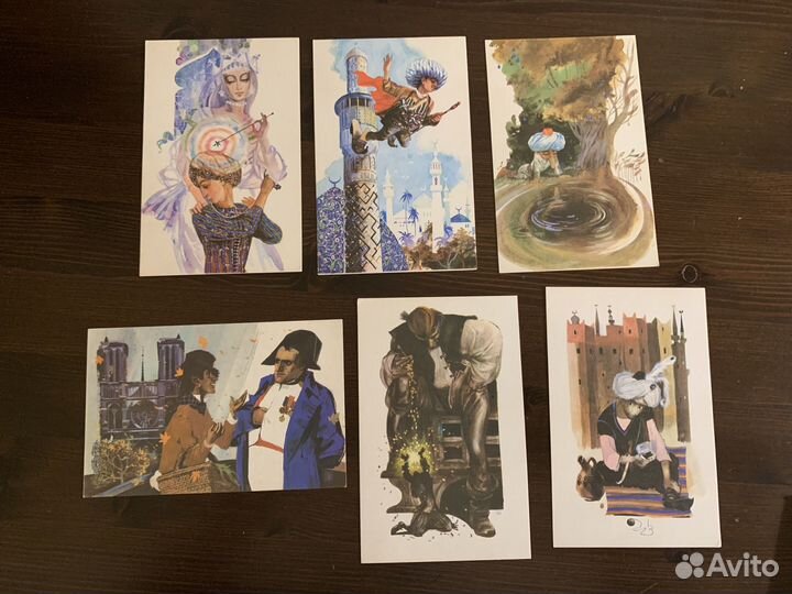 Открытки по сказкам Гауфа, набор