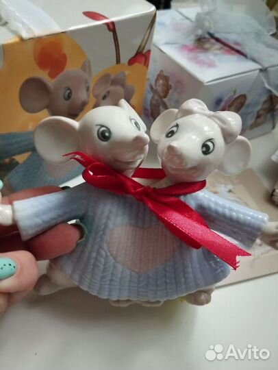Фарфоровые статуэтки Мышки