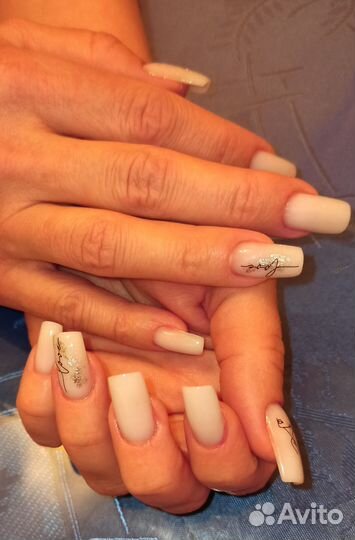 Маникюр наращивание
