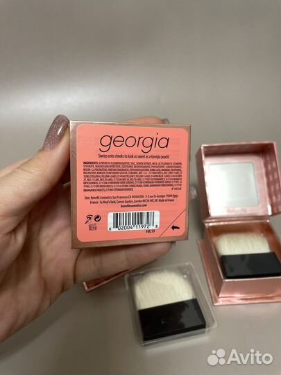 Benefit румяна georgia золотисто-персиковые