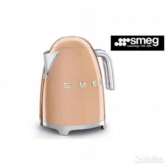 Чайник Smeg KLF03rgeu Розовое золото Италия