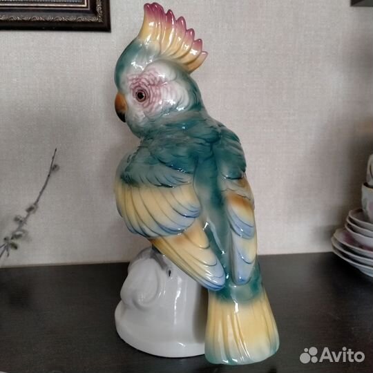 Фарфоровая статуэтка schafer&vater какаду Германия