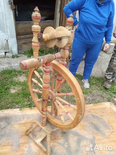 Прялка деревянная старинная