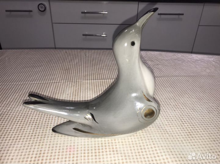 Статуэтка «Чайка»,Гжель, 1950-60 гг