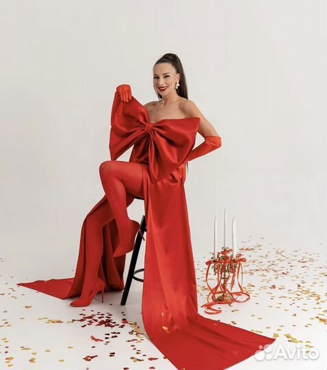 Прокат аренда большого красного банта