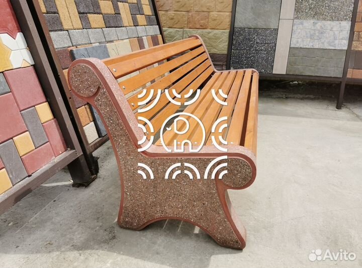 Скамья из бетона 