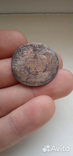 Редкие монеты облачник 2 копейки 1767 Б/Б медь ори