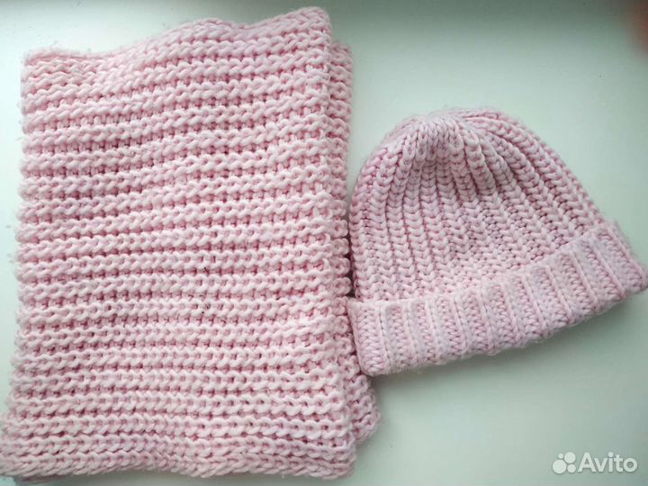 Комплект шапка и снуд