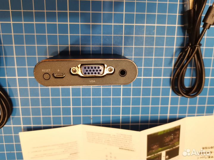 Переходник (ресивер) USB3.0 (F) - VGA (F) \ hdmi