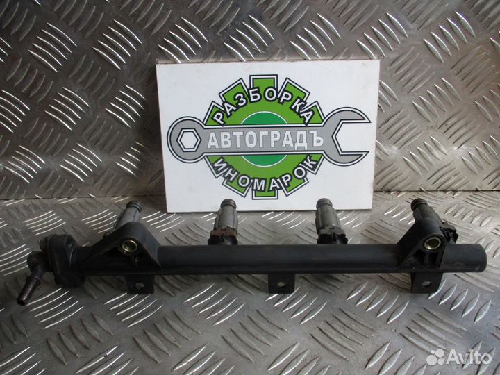 Рампа топливная с форсунками Kia Spectra 1.6 2006г