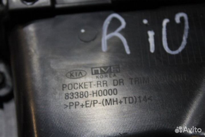 Обшивка двери задняя правая Kia Rio 4 2017