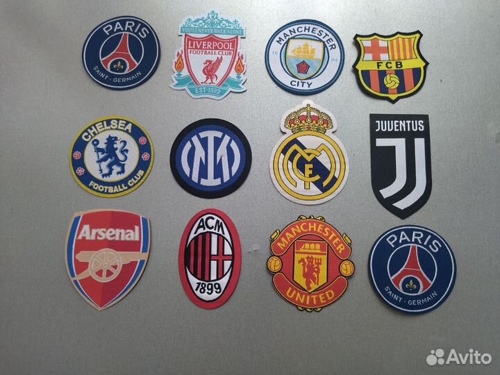 Нашивки с логотипами футбольных команд