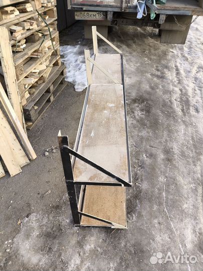 Полка настенная металлическая для гаража бу