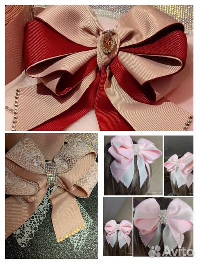 Банты заколочки ручной работы