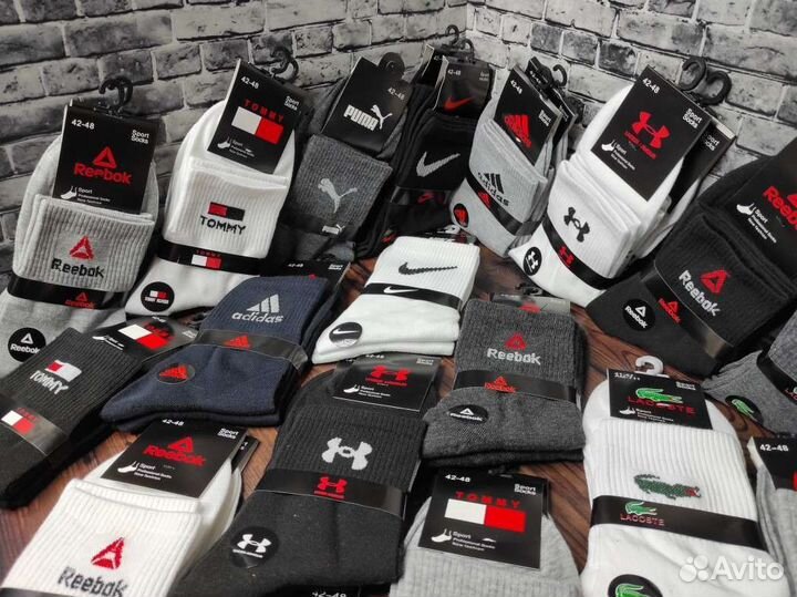 Носки Nike Adidas Puma Reebok