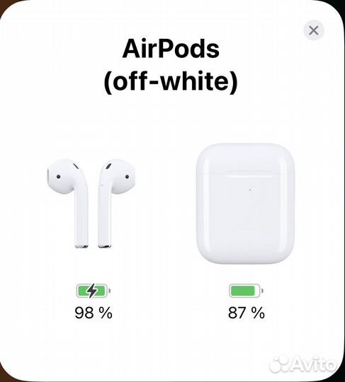 Наушники Apple AirPods 2 off-white