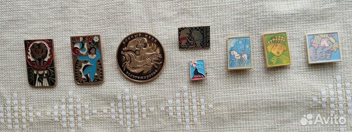 Значки детские круглые переливашки цирк сказки