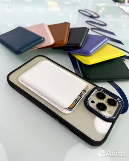 Магнитный чехол для карт, задний слот с MagSafe