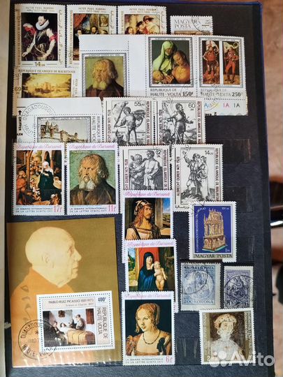 Коллекция почтовых марок по теме 