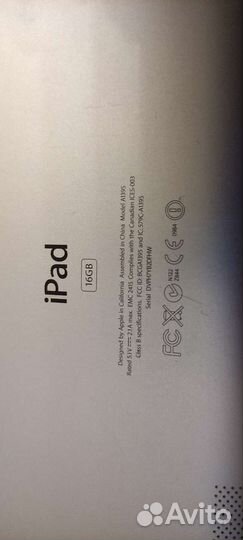iPad a1395 16gb