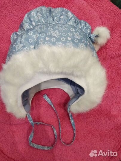 Шапка зимняя для девочки 46 размер