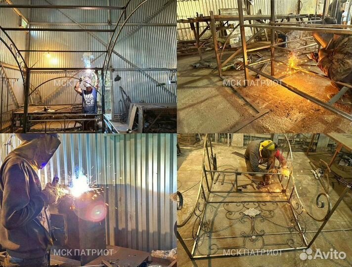 Мангал с печью под казан