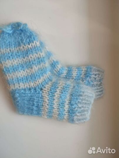 Носочки детские вязаные пуховые