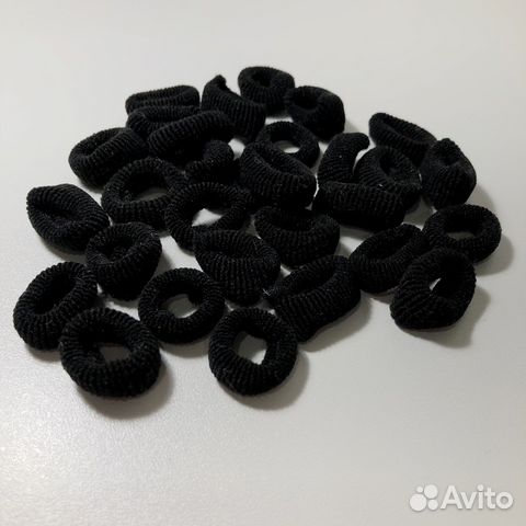 Набор черных резинок (30 шт)