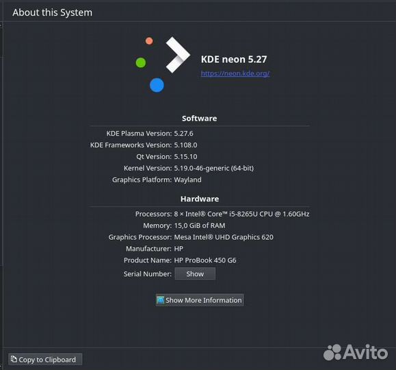 Ноутбук HP ProBook 450 G6, i5/16Gb/256Gb