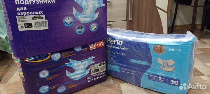 Памперсы для взрослых L 30 шт