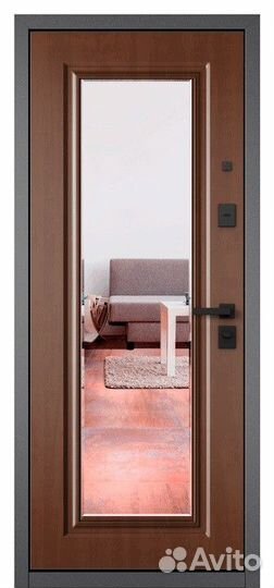 Входные металлические двери с зеркалом