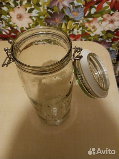 Банка стеклянная с бугельным замком 2 л